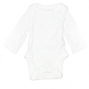 KOALA KIDS 2 different sizes white long sleeve bodysuits ( newborn & 0-3 months)